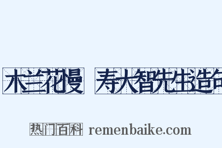 木兰花慢·寿大智先生造句是什么意思的图片